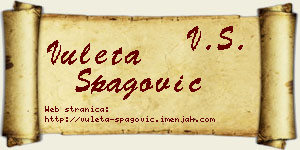 Vuleta Špagović vizit kartica